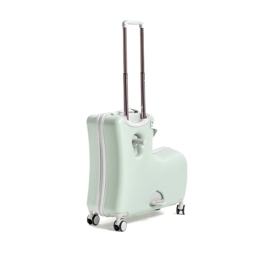 キッズトラベルキャリー　折りたたみ　くすみグリーン